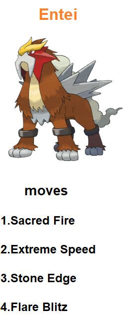 entei move list.